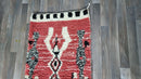 red Moroccan Runner 2x8 | Authentic Boujaad Runner Rug, red Wool Bebrer Hallway Carpet