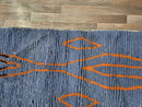 Gorgeous Moroccan Runner Rug - berber Colorful Runner Rug - Authentic Moroccan Blue rug -Berber Runner Carpet - Authentic boujaad runner rug