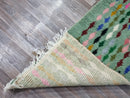 Stunning Moroccan Rug Green - Berber Carpet - Handmade Rug - Custom Moroccan Rug - Green Wool Rug - Beni Ourain Rug