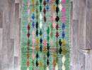 Stunning Moroccan Rug Green - Berber Carpet - Handmade Rug - Custom Moroccan Rug - Green Wool Rug - Beni Ourain Rug