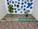 Custom size runner,Hand knotted rug, Hallway runner rug,Handmade runner, Boujad runner rug, green Rug, Moroccan Runner Rug,boho rug.