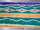 Custom size runner,Hand knotted rug, Hallway runner rug,Handmade runner, Boujad runner rug, green Rug, Moroccan Runner Rug,boho rug.