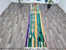 Custom size runner,Hand knotted rug, Hallway runner rug,Handmade runner, Boujad runner rug, green Rug, Moroccan Runner Rug,boho rug.
