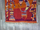 Beni ourain orange rug , Authentic Moroccan rug, Berber carpet, Genuine Wool rug, Handmade rug, Beni ourain style, Area rug, Tapis berbere.