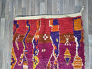 Beni ourain orange rug , Authentic Moroccan rug, Berber carpet, Genuine Wool rug, Handmade rug, Beni ourain style, Area rug, Tapis berbere.