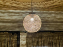 Moroccan Brass Pendant Light – Handcrafted Lantern Ceiling Light with Adjustable Chain, Perfect for Home or Restaurant Décor