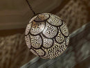 Handcrafted Moroccan Brass Pendant Light – Elegant Moroccan Lantern for Ceiling Decor with Adjustable Chain and US Electrical Standards