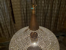Handmade Moroccan Brass Pendant Light with Adjustable Chain, Atlas Lights Ceiling Fixture - 5 Sizes Available
