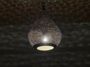 Handmade Moroccan Brass Pendant Light | Pierced Artisan Lighting for Boho Home Decor | Exotic Brass Hanging Pendant
