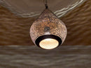 Handmade Moroccan Brass Pendant Light | Pierced Artisan Lighting for Boho Home Decor | Exotic Brass Hanging Pendant