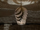Handmade Moroccan Brass Pendant Light with Pierced Boho Design – Brass Hanging Lamp with Adjustable Chain, Perfect for Bohemian Decor