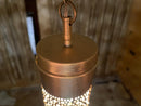 Handcrafted Moroccan Brass Pendant Light with Adjustable Chain | Perforated Design | Artisan Ambient Lighting - product photo 7