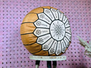 Moroccan POUF **50% OFF** with White Stitching Leather Pouf Ottoman Pouf Morrocan Leather Pouf Moroccan Pouffe, Home gifts, Wedding Gifts