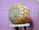 Moroccan Leather Pouf, Handmade Ottoman "13 x 13 x 8.3" Inches, Boho Floor Pouf, Light Brown Pouf, Berber Footstool, Moroccan Decor