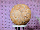 Handmade Moroccan Leather Pouffe – Artisan Pouffe Footstool, "17.72 x 17.72 x 10.63" Inches, Natural Leather Ottoman Pouf