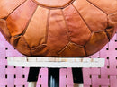 Handcrafted Moroccan Leather Pouf - "19.69x19.69x11.81" Inches Bohemian Ottoman, Footstool, Floor Pillow for Home Decor, Moroccan Furniture