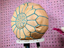 Handmade Moroccan Leather Pouf – Premium Genuine Leather Ottoman Pouf for Living Room Decor, Moroccan Style Gift