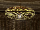 gold metal pendant light - product photo 1