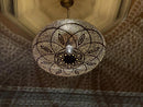 gold metal pendant light - product photo 1