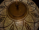 gold metal pendant light - product photo 1