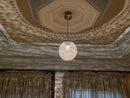 Moroccan Brass Pendant Light – Handcrafted Lantern Ceiling Light with Adjustable Chain, Perfect for Home or Restaurant Décor