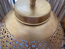 Moroccan Brass Pendant Light – Handcrafted Lantern Ceiling Light with Adjustable Chain, Perfect for Home or Restaurant Décor
