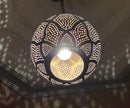 Moroccan Handmade Brass Pendant Light | Artisanal Chandelier with Moroccan Lantern Design, Ceiling Light, Modern Decor