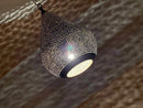 Handmade Moroccan Brass Pendant Light | Pierced Artisan Lighting for Boho Home Decor | Exotic Brass Hanging Pendant