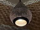 Handmade Moroccan Brass Pendant Light | Pierced Artisan Lighting for Boho Home Decor | Exotic Brass Hanging Pendant
