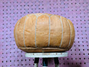 Handmade Moroccan Leather Pouffe – Artisan Pouffe Footstool, "17.72 x 17.72 x 10.63" Inches, Natural Leather Ottoman Pouf