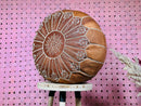 Handmade Moroccan Leather Pouf Ottoman - "17.72x17.72x10.63" inches - Bohemian Floor Pillow for Home Décor & Footstool