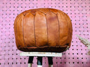 Handcrafted Moroccan Leather Pouf - "19.69x19.69x11.81" Inches Bohemian Ottoman, Footstool, Floor Pillow for Home Decor, Moroccan Furniture