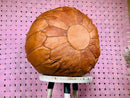 Handcrafted Moroccan Leather Pouf Ottoman - Brown Pouf, Perfect for Living Room Décor, Footstool & Moroccan Ottoman