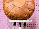 Handcrafted Moroccan Leather Pouf Ottoman - Brown Pouf, Perfect for Living Room Décor, Footstool & Moroccan Ottoman