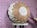Handcrafted Moroccan Leather Pouf Ottoman - Bohemian Brown Pouf, "18.90x18.90x12.20" Inches Footstool Ottoman, Perfect for Boho Decor