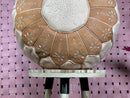 Handcrafted Moroccan Leather Pouf Ottoman - Bohemian Brown Pouf, "18.90x18.90x12.20" Inches Footstool Ottoman, Perfect for Boho Decor