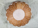 Moroccan Leather Pouf Cream & Tan | Handcrafted Round Ottoman Footstool | Berber Creamy Leather Pouffe | Perfect Floor Pouf Seat