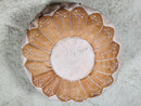 Handcrafted Moroccan Leather Pouf Ottoman | Round Tan & Brown Footstool | Moroccan Floor Cushion | Perfect for Coffee Table or Decor