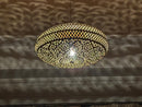 gold metal pendant light - product photo 1