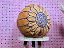 Handmade Moroccan Leather Pouf - Brown Round Ottoman Footstool - Handcrafted Living Room Pouf, Unstuffed Hassock Ottoman