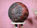 Handcrafted Moroccan Leather Pouf Ottoman Footstool - Genuine Leather Kilim Pouf, Perfect for Moroccan Style & Master Bedroom Decor