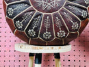 Handcrafted Moroccan Leather Pouf Ottoman Footstool - Genuine Leather Kilim Pouf, Perfect for Moroccan Style & Master Bedroom Decor