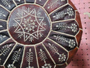 Handcrafted Moroccan Leather Pouf Ottoman Footstool - Genuine Leather Kilim Pouf, Perfect for Moroccan Style & Master Bedroom Decor