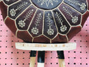 Handmade Moroccan Leather Pouf Ottoman | Brown Bohemian Pouf | Artisanal Footstool Floor Cushion
