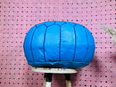 Handcrafted Blue Morocan Leather Pouf Ottoman - Authentic Berber Pouffe, Stylish Home Gift, Perfect Moroccan Decor Accent, Versatile Seating