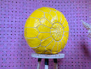 Handmade Yellow Moroccan Leather Pouf - Floor Cushion, Ottoman, Footstool, Moroccan Pouf for Living Room - Beautiful Poufs by 100kends