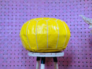 Handcrafted Yellow Moroccan Leather Pouf Ottoman – Boho Floor Cushion & Footstool for Living Room Decor