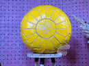 Bright Yellow Moroccan Leather Pouf - Handcrafted Berber Floor Cushion, Perfect Living Room Decor & Footstool Ottoman