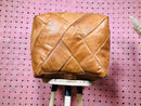 Handcrafted Genuine Leather Moroccan Square Pouf – Perfect Floor Cushion, Footstool, and Ottoman for Stylish Décor