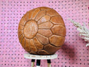 Hand-Stitched Moroccan Leather Pouf Ottoman - Authentic Artisan Floor Seating, Boho Chic Luxury Pouf, Leather Footrest for Home Decor